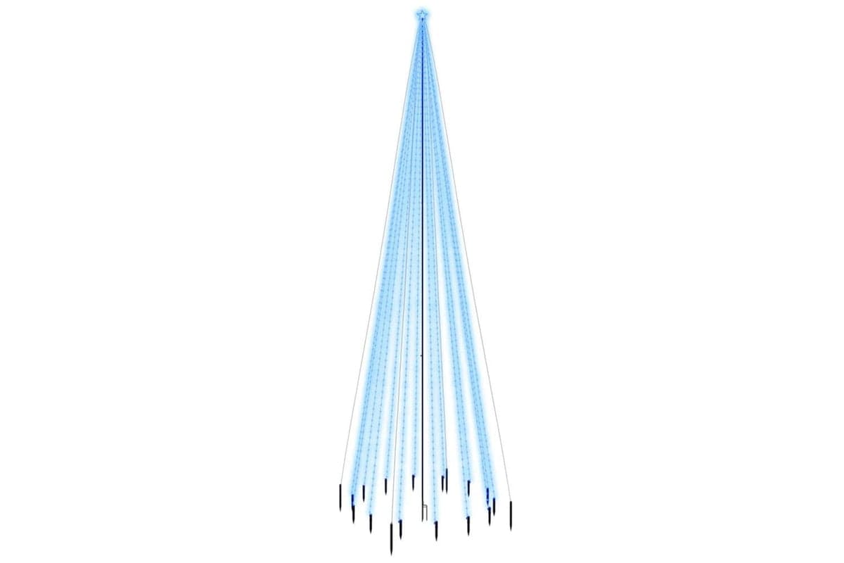 Vidaxl Christmas Tree With Spike Blue 1134 Leds 800 Cm