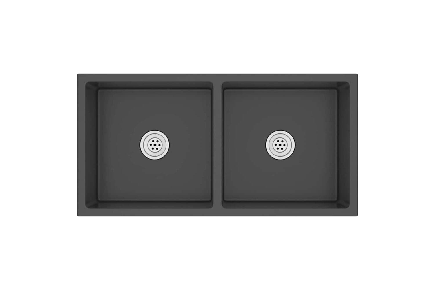 Vidaxl 51523 Handmade Kitchen Sink Black Stainless Steel