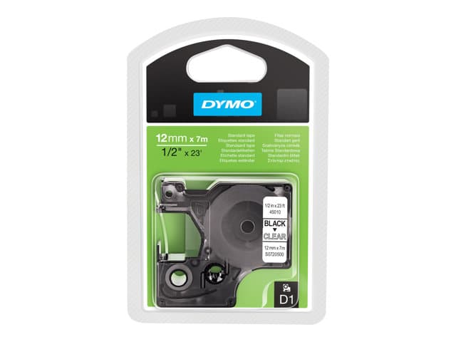 DYMO - D1 - label tape - 1 cassette(s) - Roll (1.2 cm x 7 m)