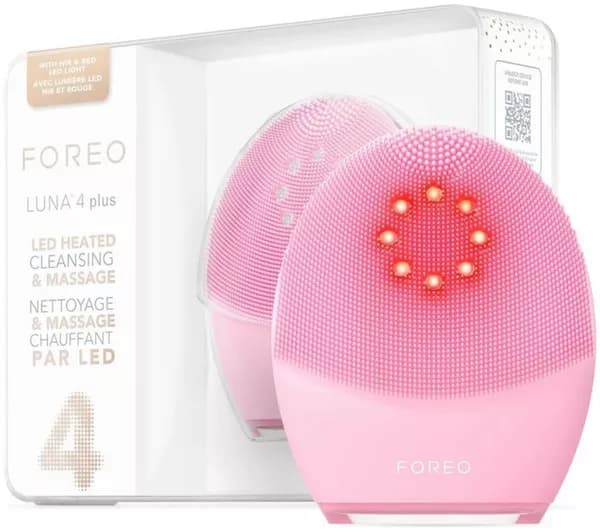 FOREO Luna 4 Plus Facial Cleansing Device - Normal Skin, Pink