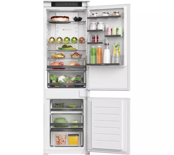 HAIER HBW5518EK Integrated Smart 70/30 Fridge Freezer - Sliding Hinge