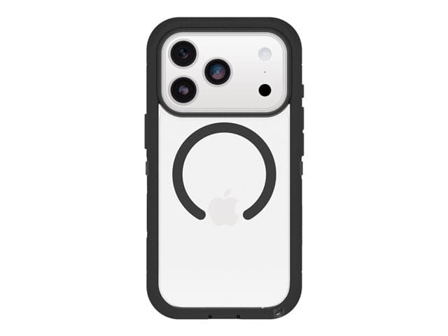 OTTERBOX - Defender Series Pro XT Clear MagSafe Case for iPhone 17 Pro, Shockproof, Drop proof, Ultra-Rugged, Protective Case, 7x Tested to Military Standard, Clear/Black