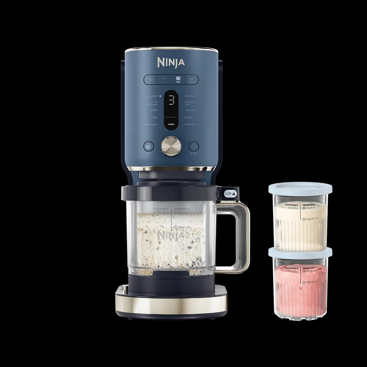 Ninja CREAMi XL 11-in-1 Ice Cream Maker Navy | NC601UK
