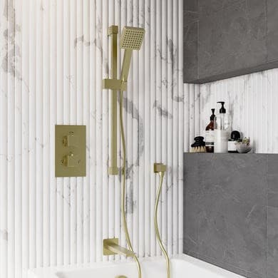 Zana 2 Outlet Thermostatic Mixer Shower Set
