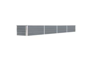 vidaXL Garden Raised Bed Galvanised Steel