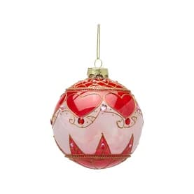 Heart Ball Tree Decoration 10cm