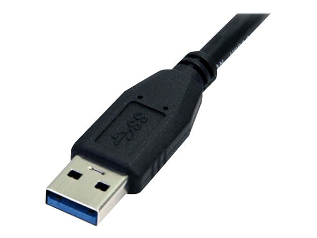 STARTECH.COM - StarTech 0.5m (1.5ft) Black SuperSpeed USB 3.0 Cable A to Micro B - USB 3.0 Micro B Cable - 1x USB 3 A (M), 1x USB 3 Micro B (M) 50cm (USB3AUB50CMB) - USB cable - Micro-USB Type B (M) to USB Type A (M) - USB 3.0 - 50 cm - molded - black - for P/N: DKT30CV