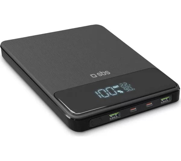 SBS 20000 mAh Portable Power Bank - Black