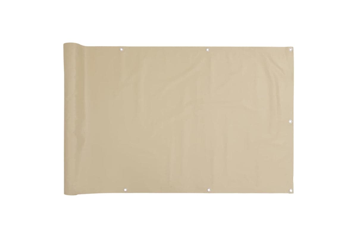 vidaXL 134942 Balcony Screen Beige 90x500cm Oxford Fabric