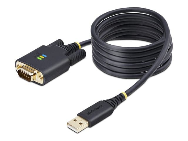 STARTECH.COM - StarTech 6.6ft (2m) USB to Serial Adapter Cable, COM Retention, RS232 - USB / serial cable - USB to DB-9 - 2 m