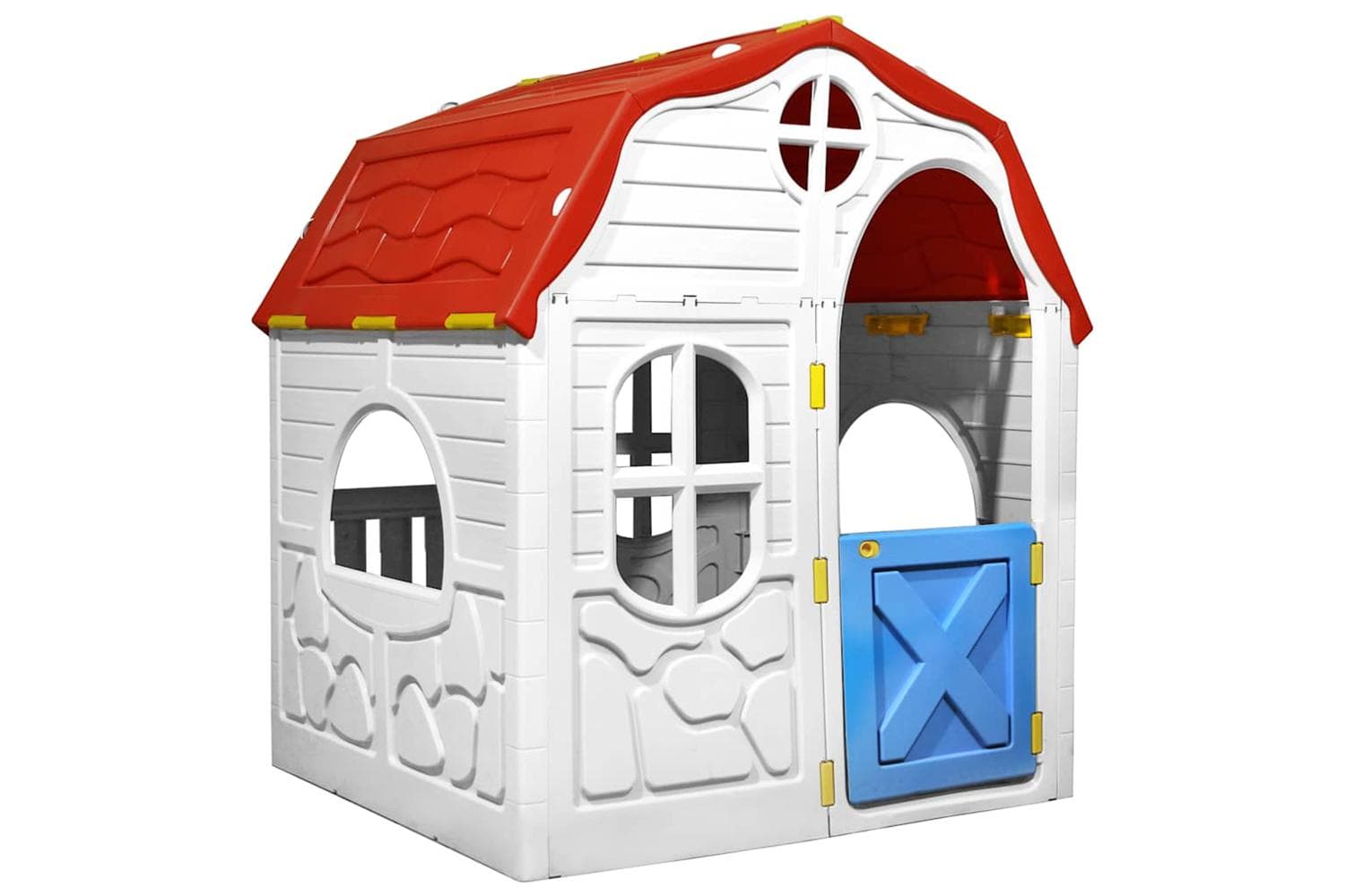 Vidaxl 92577 Kids Foldable Playhouse With Working Door And Windows