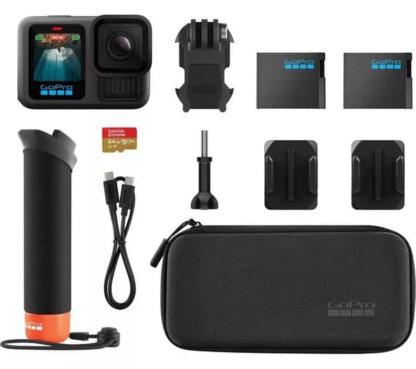 GOPRO HERO13 Black 5.3K Action Camera & Accessories Bundle