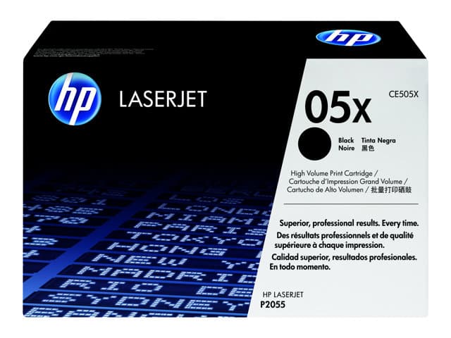 HP - 05X - High Yield - black - original - LaserJet - toner cartridge (CE505X)