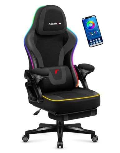 Huzaro Force 4.6 Black Mesh RGB Smart gaming chair | Force 4.6 Black RGB