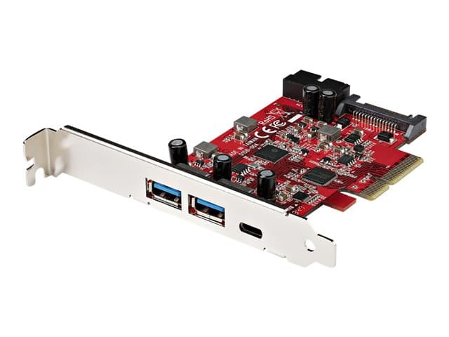 STARTECH.COM - Startech 5-Port USB PCIe Card, 10Gbps USB 3.1 Gen 2 PCIe Card w/ 1x USB-C & 2x USB-A, 1x 2 Port IDC (Internal 5Gbps USB Header Expansion), USB C PCIe Card, PCI Express USB Controller - Windows/macOS/Linux (PEXUSB312A1C1H)