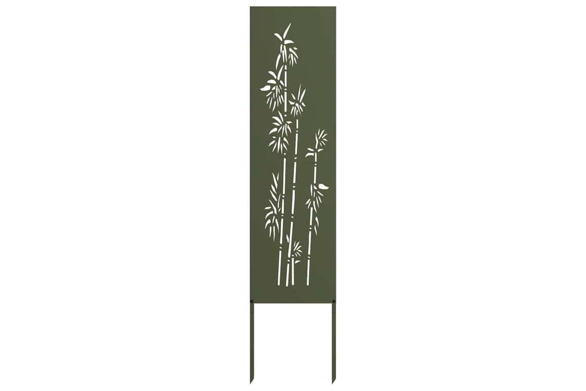 Garden Privacy Screen Olive Green 32 X140cm Cold-rolled Steel
