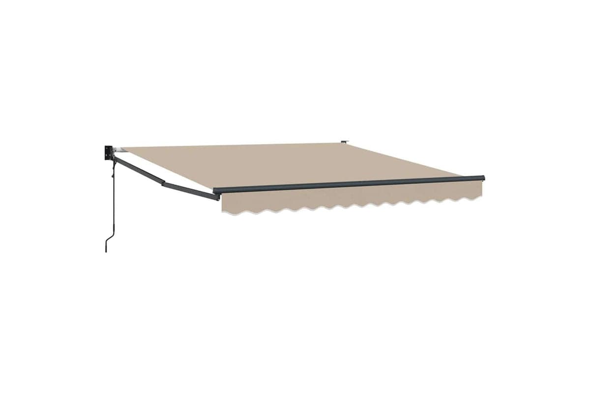 Vidaxl Retractable Awning Beige 350 X 250 Cm Fabric