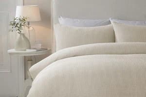 Serene | Lindly Duvet Cover Set | Beige | Single