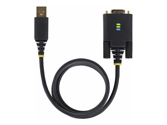 STARTECH.COM - StarTech 3ft (1m) USB to Null Modem Serial Adapter Cable, Interchangeable DB9 Screws/Nuts, COM Retention, USB-A to RS232, FTDI, Level-4 ESD Protection, Windows/macOS/ChromeOS/Linux - Rugged TPE Construction (1P3FFCNB-USB-SERIAL)