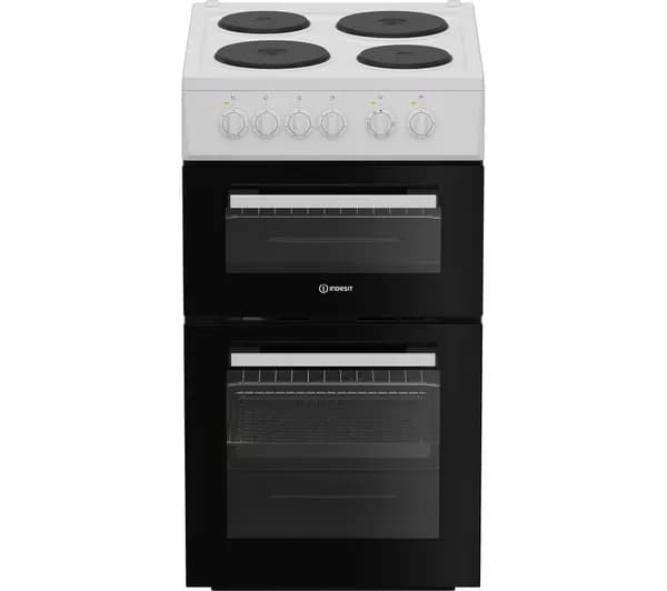 INDESIT ITE5EMW 50 cm Electric Solid Plate Cooker - White