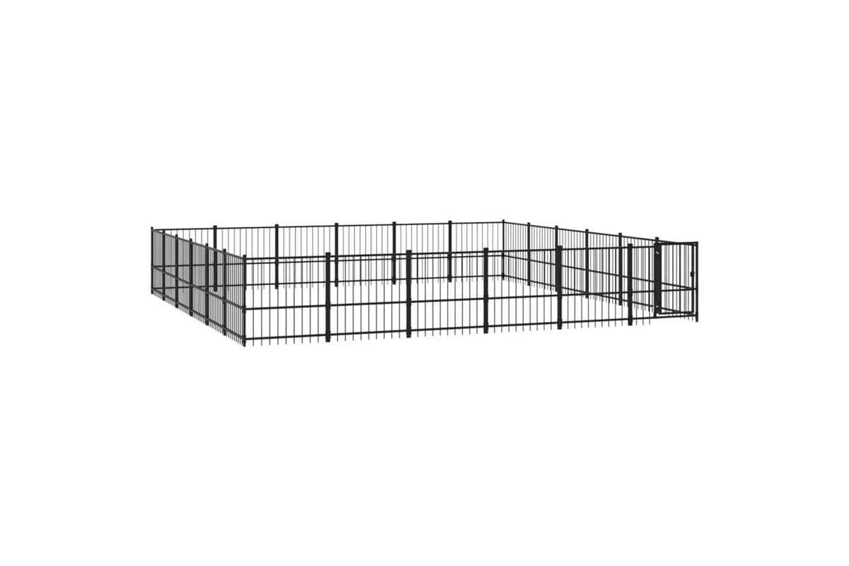 Vidaxl 3124643 Outdoor Dog Kennel Steel 33.87 M2