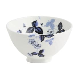Wild Strawberry Inky Blue Rice Bowl 11cm
