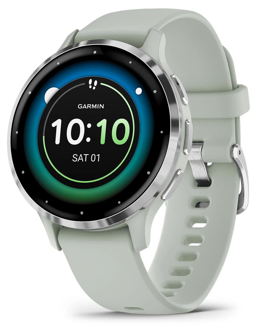Garmin 010-02785-01 010-02785-01 Venu 3s Silver/Sage 41mm – Silver