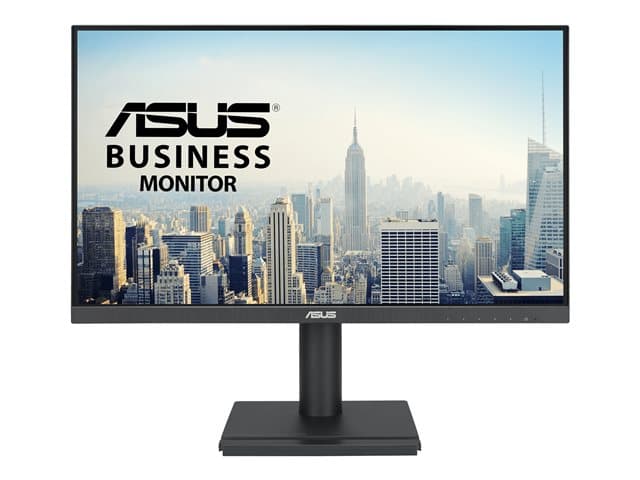 ASUSTEK - ASUS VA24DQFS - LED monitor - 24" (23.8" viewable) - 1920 x 1080 Full HD (1080p) @ 100 Hz - IPS - 300 cd/m² - 1000:1 - 1 ms - HDMI, VGA, DisplayPort - speakers - black