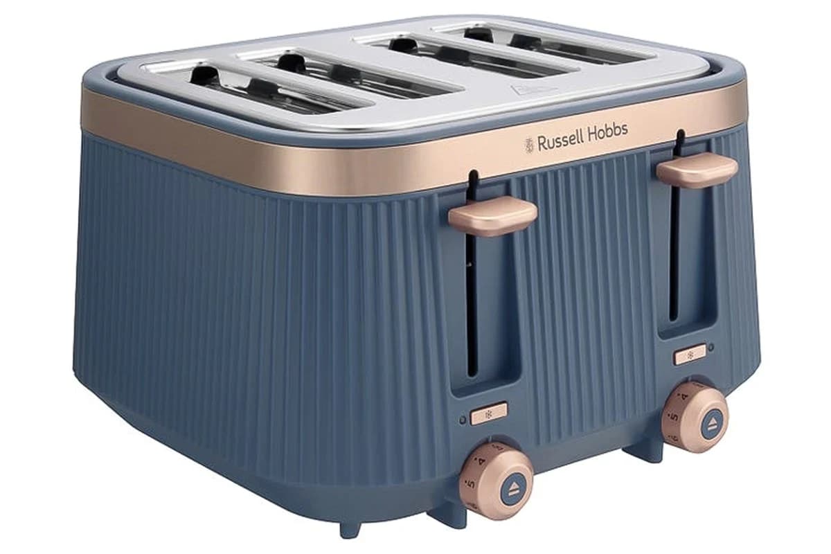 Russell Hobbs Bronte 4 Slice Toaster | 26772 | Navy Blue
