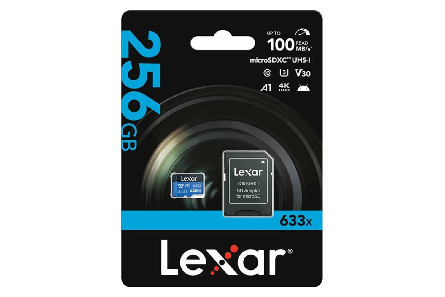 Lexar High-performance 633x Microsdxc UHS-I with SD Adapter | 256GB