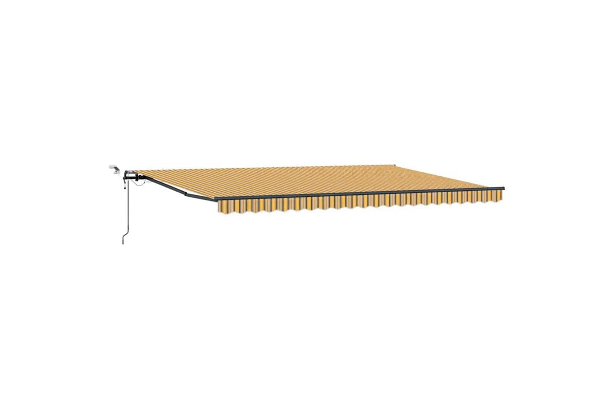 Vidaxl Retractable Awning With Multicolour 500 X 300 Cm Fabric