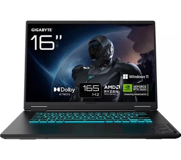 GIGABYTE A16 16" Gaming Laptop - AMD Ryzen 7, RTX 5060, 1 TB SSD