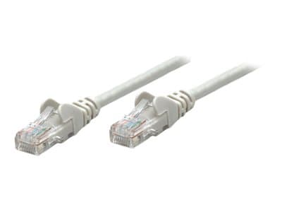 INTELLINET - Network Patch Cable, Cat5e, 20m, Grey, CCA, U/UTP, PVC, RJ45, Gold Plated Contacts, Snagless, Booted, Lifetime Warranty, Polybag - patch cable - grey