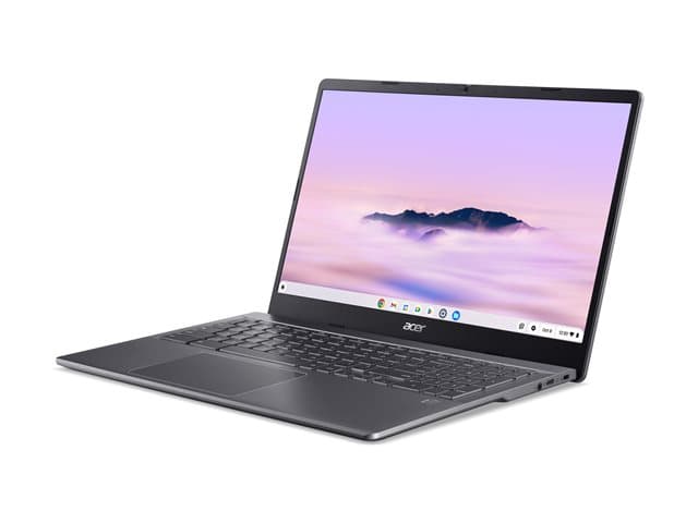 ACER - Chromebook Plus 515 CBE595-2T-TCO - Intel Core 3 - 100U / up to 4.7 GHz - Chrome OS - Intel Graphics - 8 GB RAM - 256 GB SSD NVMe, 3D Triple-level Cell (TLC) - 15.6" IPS touchscreen 1920 x 1080 (Full HD) - Wi-Fi 6E - steel grey - kbd: UK