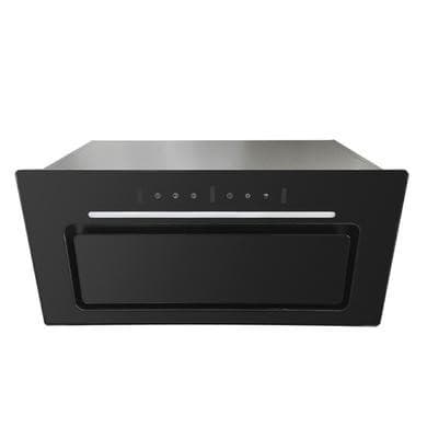 Refurbished electriqQ 60cm Glass Canopy Cooker Hood - Black
