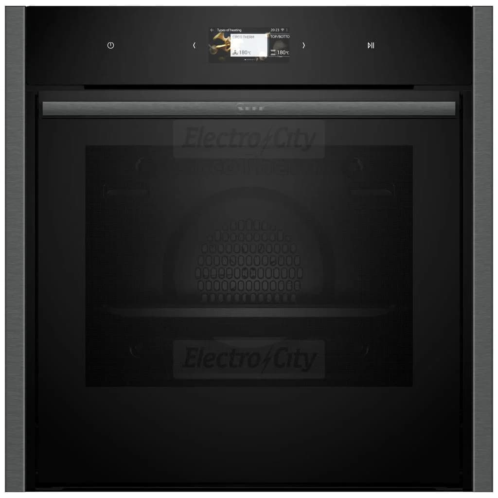 Neff N 90 71 Litre Built-in Electric Slide & Hide Smart Oven | Grey