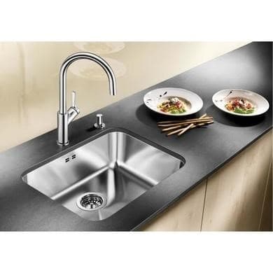 Blanco Supra 500-U Single Bowl Undermount Chrome Stainless Steel Kitchen Sink