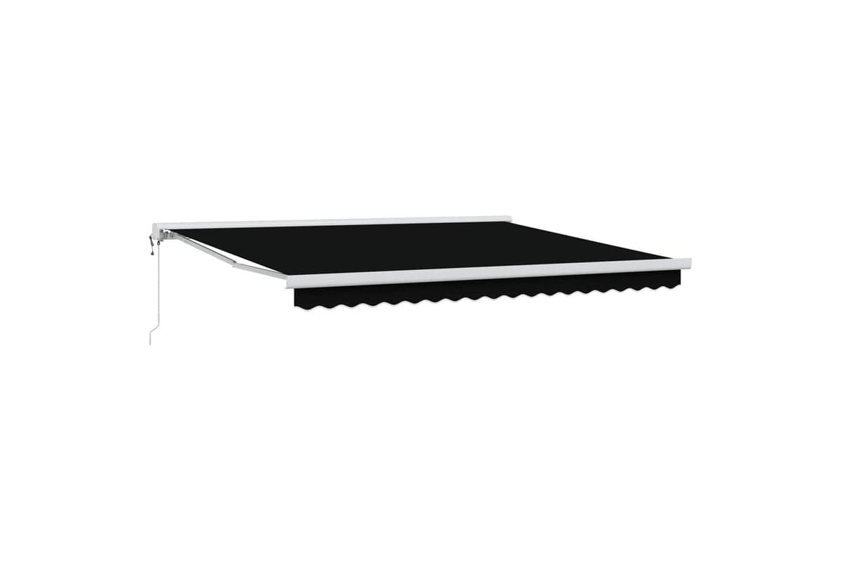 Vidaxl Retractable Awning Black 400 X 300 Cm Fabric And Metal