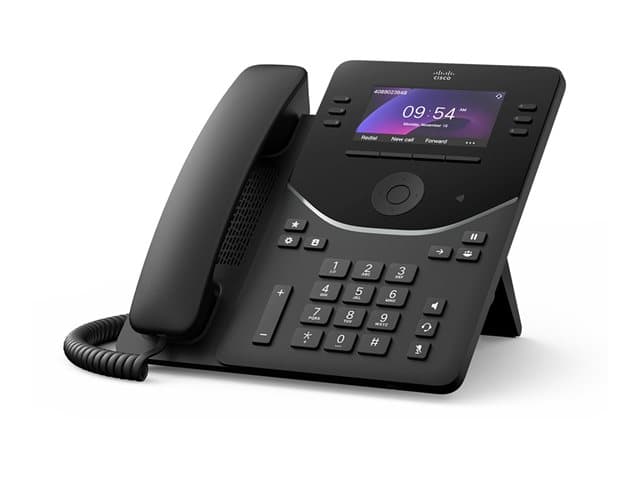 CISCO - Desk Phone 9851 - VoIP phone - with Trusted Platform Module (TPM) 2.0 with caller ID/call waiting - SIP, SDP, RTCP, RTP, SRTP - 46 lines - carbon black