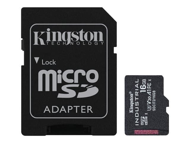 KINGSTON - Industrial - flash memory card - 16 GB - microSDHC UHS-I