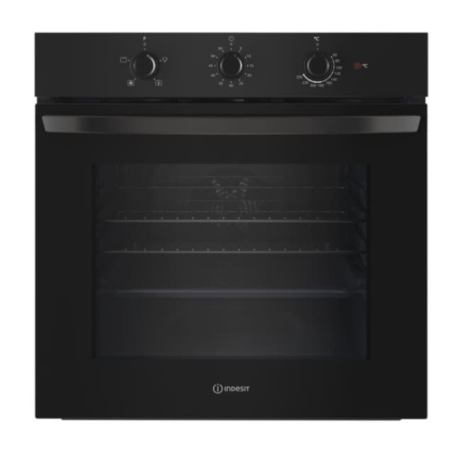 Indesit Built in Electric Single Oven - Black | IO233BUK