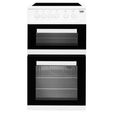 Beko 50cm Double Cavity Electric Cooker - White