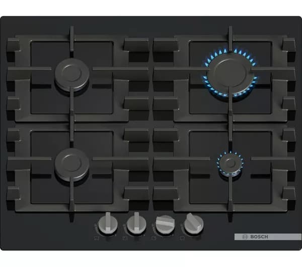 BOSCH Series 4 PNP6B6K40 60 cm Gas Hob - Black