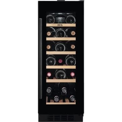 Refurbished AEG 5000 Series AWUS020B5B 18 Bottle Single Zone Built In Wine Cooler Black
