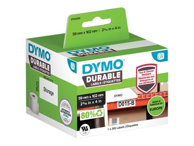 DYMO - LabelWriter DURABLE - labels - 300 label(s) - 59 x 102 mm