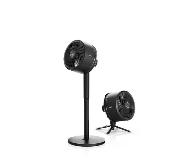 SHARK FlexBreeze FA220UK Portable 11.3" Hybrid Pedestal Fan - Charcoal Black