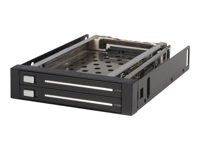 STARTECH.COM - Startech 2 Drive 2.5in Trayless Hot Swap SATA Mobile Rack Backplane - Dual Drive SATA Mobile Rack Enclosure for 3.5 HDD (HSB220SAT25B) - storage bay adapter