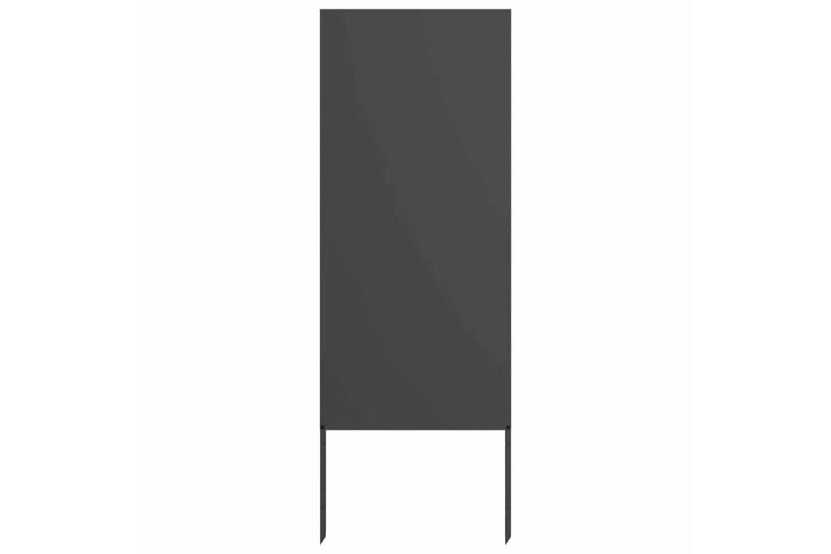 Garden Privacy Screen Black 50 X140cm Cold-rolled Steel