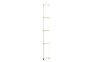 vidaXL 91936 Kid's Rope Ladder Solid Wood And Pe 30x168cm