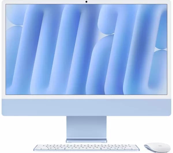 APPLE iMac 4.5K 24" (2024) - M4, 256 GB SSD, 8 CPU / 8 GPU, Blue